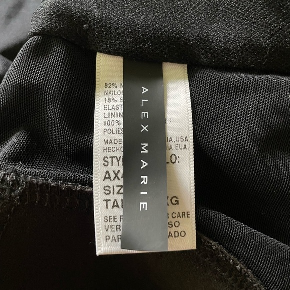 ❗️Lot of 2 Tops ❗️Blue and Black Blouson Bandini Catalina and Alex Marie Sz XL - Picture 9 of 9